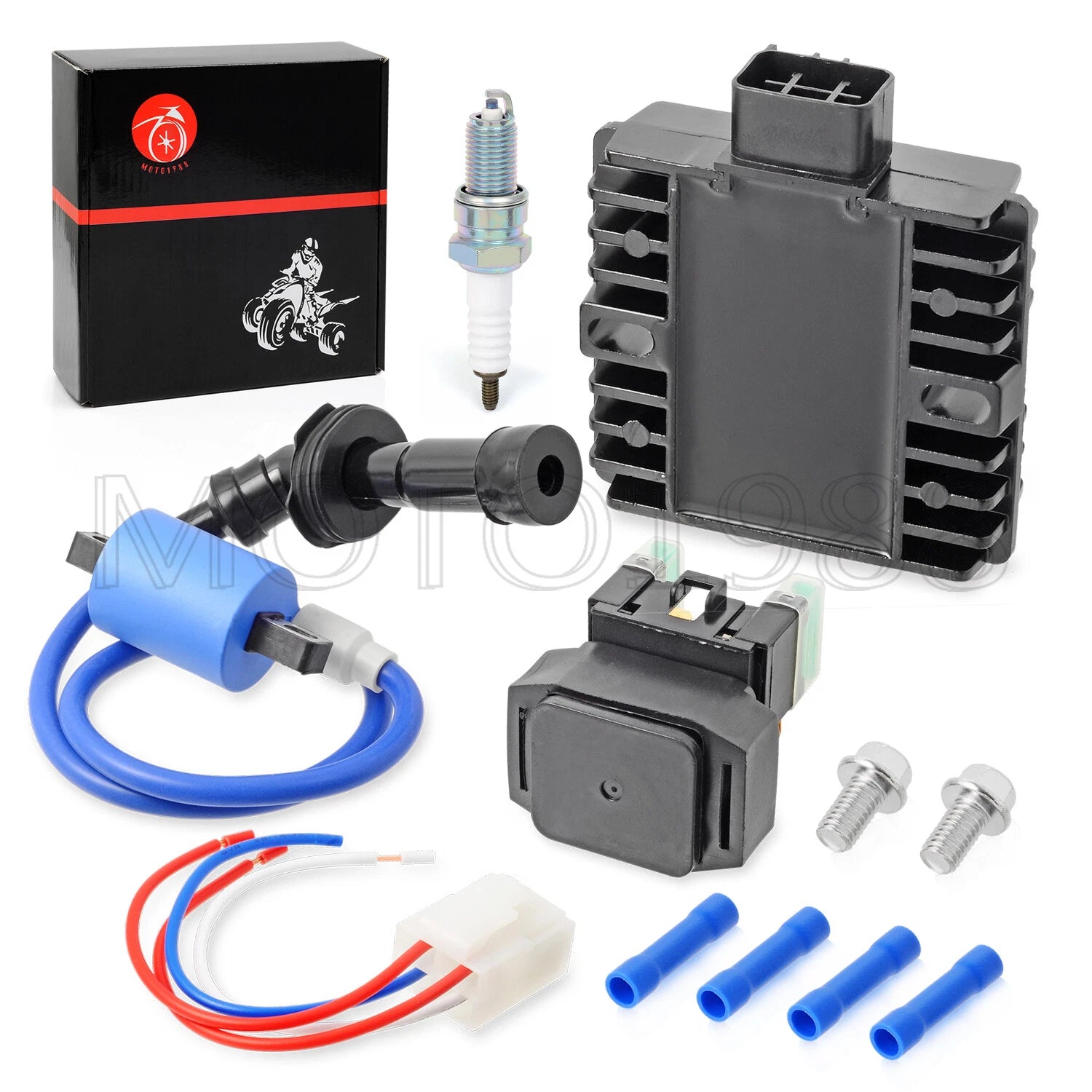 Ignition Coil Rectifier Starter Relay for Yamaha Grizzly 660 YFM660F (2002–2008)