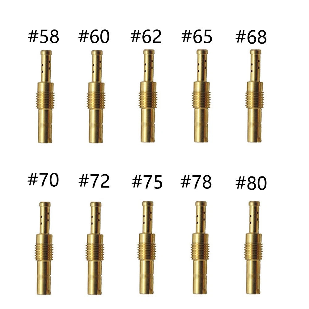 10Pcs Carburetor Slow Jets Pilot Jet Kit for PWM (N424-21, M60.75mm)