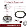 Front Brake Drum Hub & Seal for Honda Rancher 350 TRX350TM (2000–2006) 44600-HN4-670