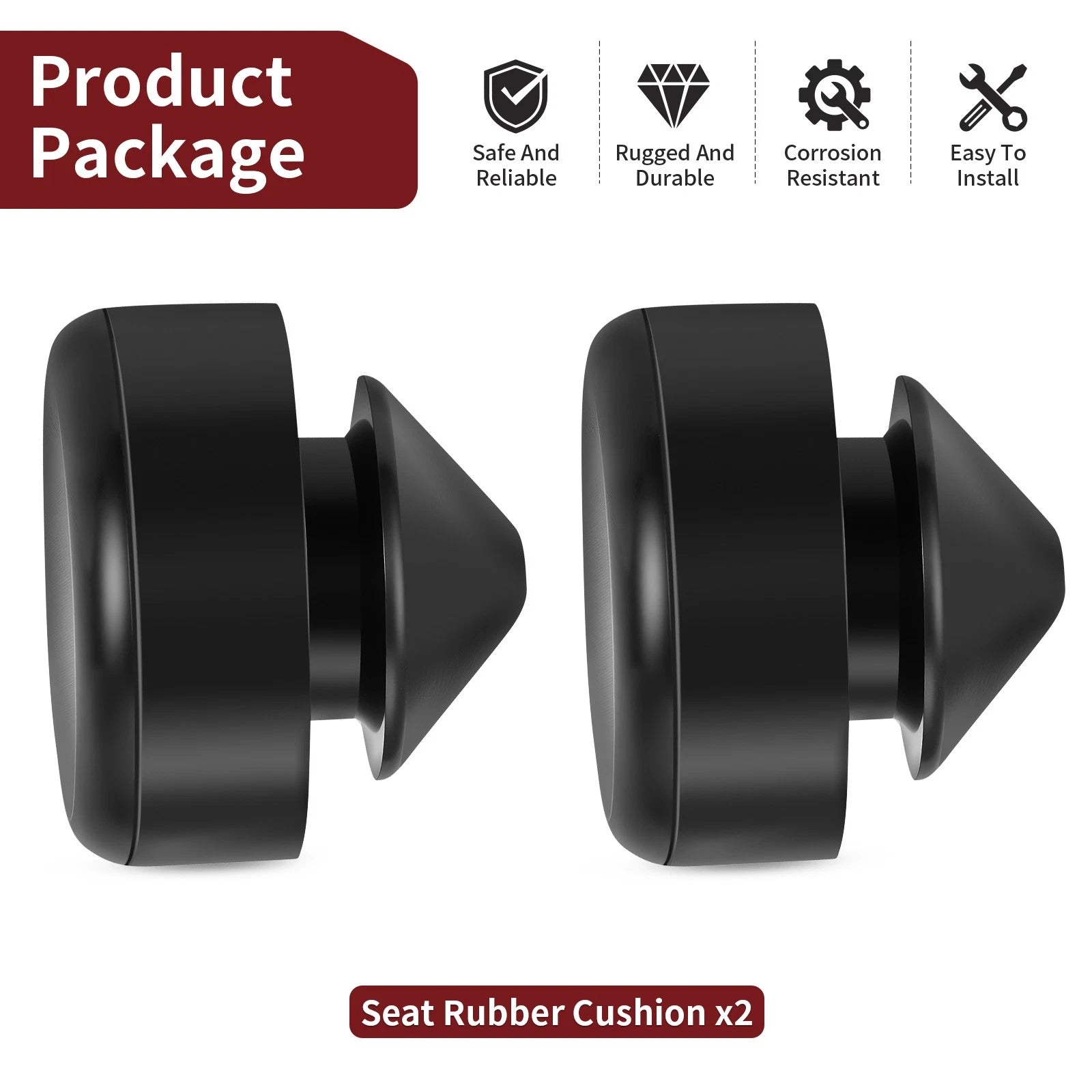 2X Seat Rubber Cushion for Honda Sabre Interstate 1300 CRF250RL CRF300L CRF250L