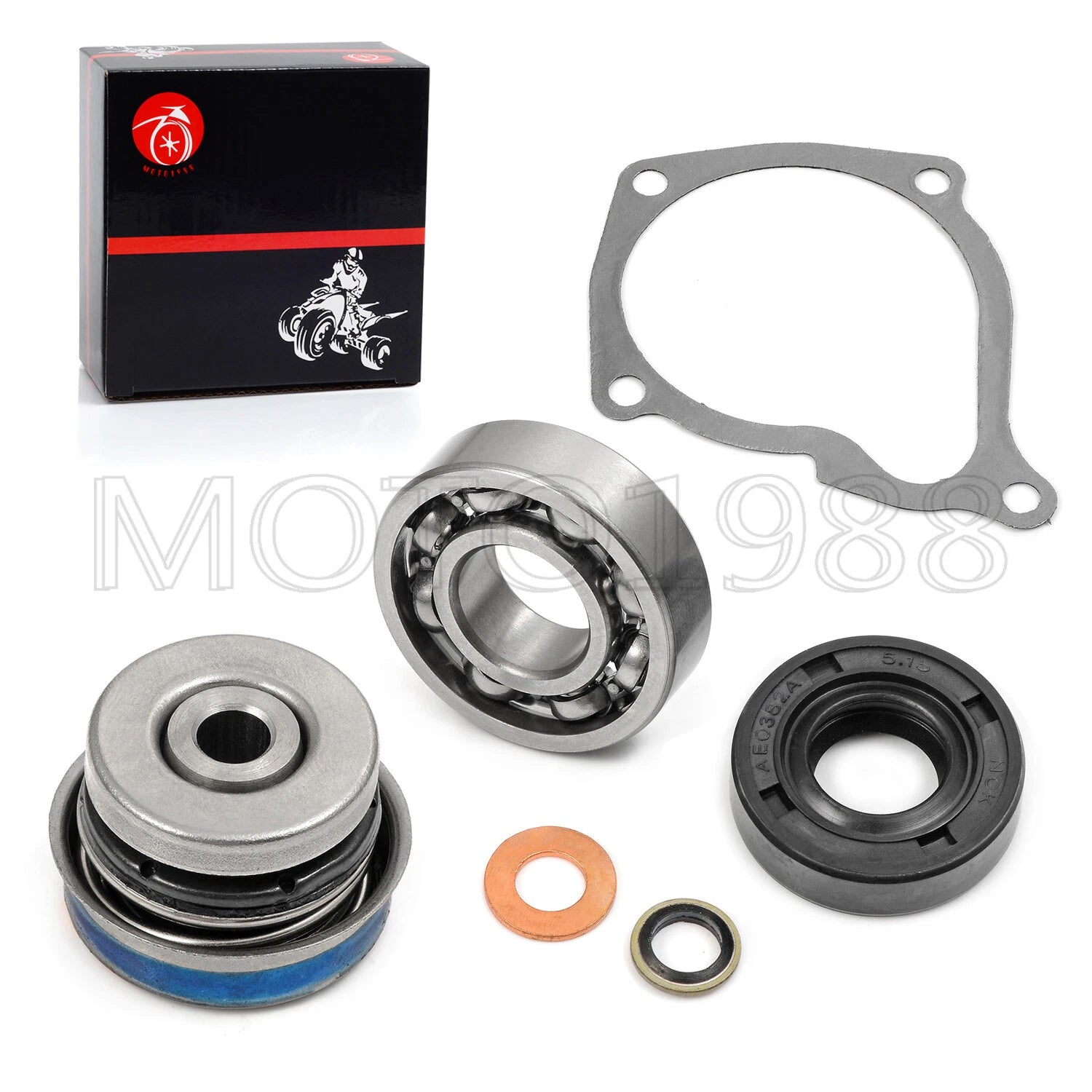 Water Pump Seal Oil Seal Ball Bearing Gasket for Polaris Sportsman 500 (1996–2013)