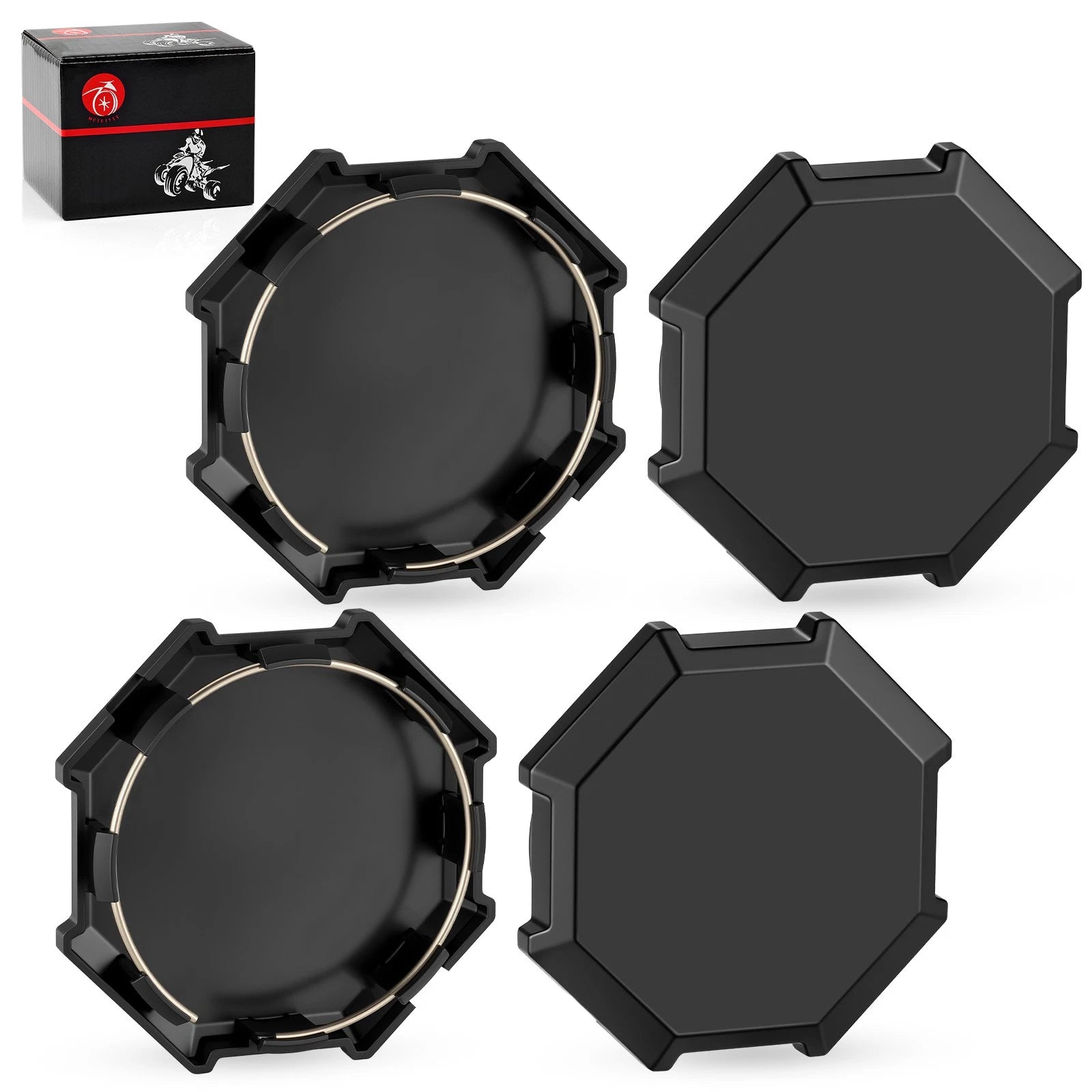 4 Pack Wheel Hub Cap for Polaris Sportsman 850 (2020–2024) / 1521999-458