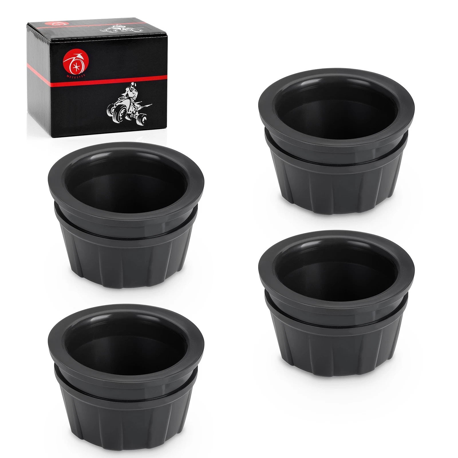 Set of 4 Wheel Hub Caps for Honda Rincon 680 TRX680FA (2006–2023)