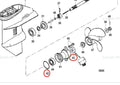 Lower Unit Seal Kit for Mercury Outboard 8HP 9.9HP (26-16130 25-16131)