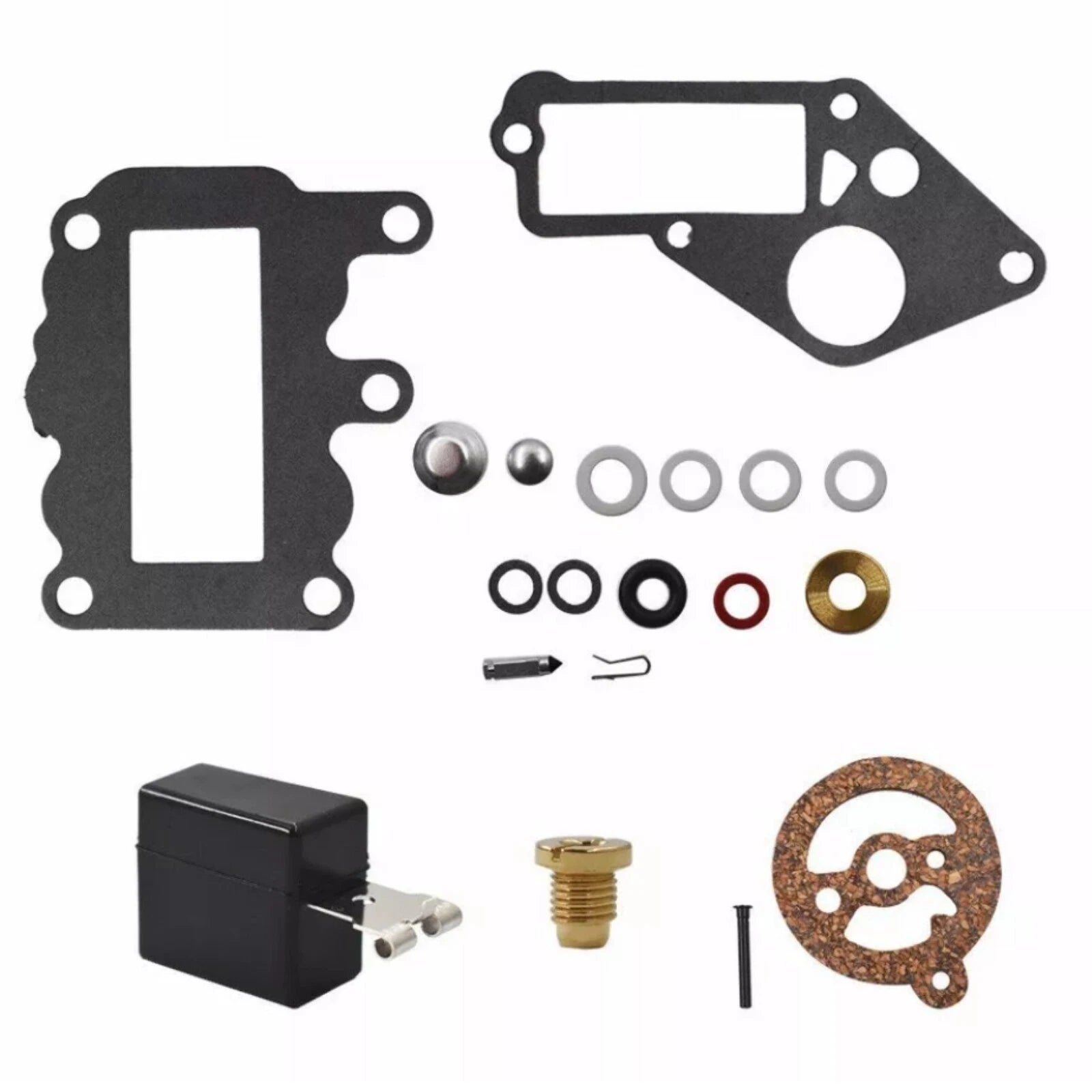 Carburetor Kit with Float for Johnson Evinrude Outboard 9.5 (382048)