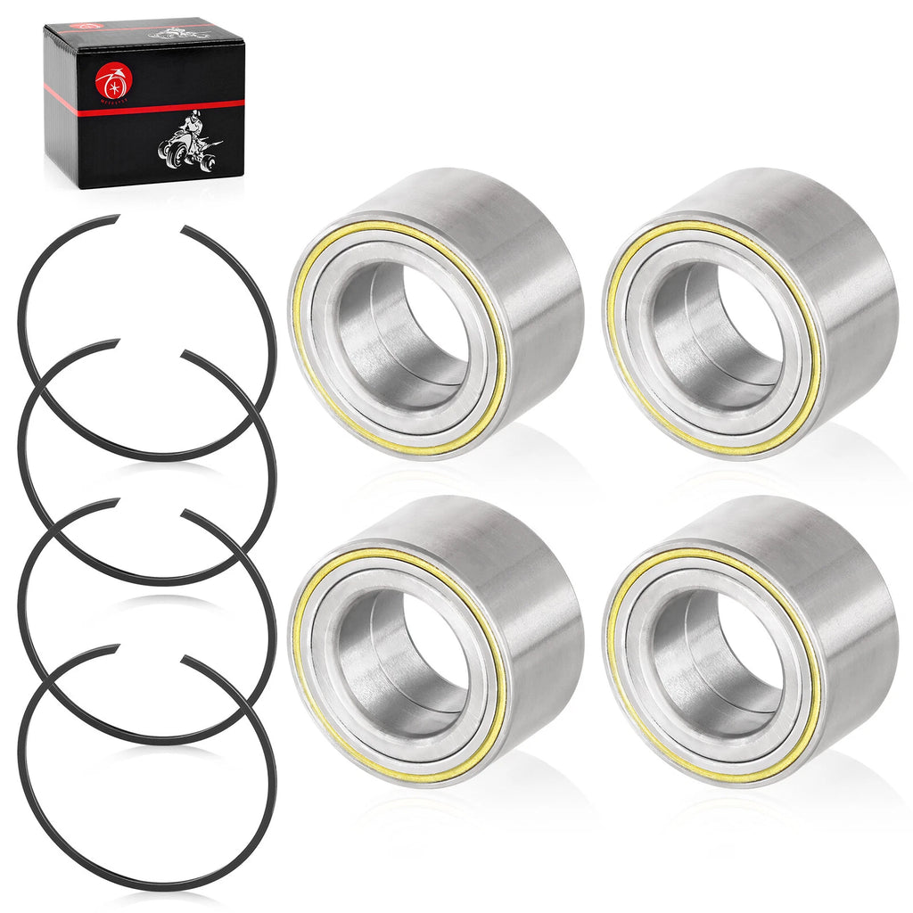 Set of 4 Wheel Bearings & Circlips for Can-Am Maverick X3 MAX Turbo RR