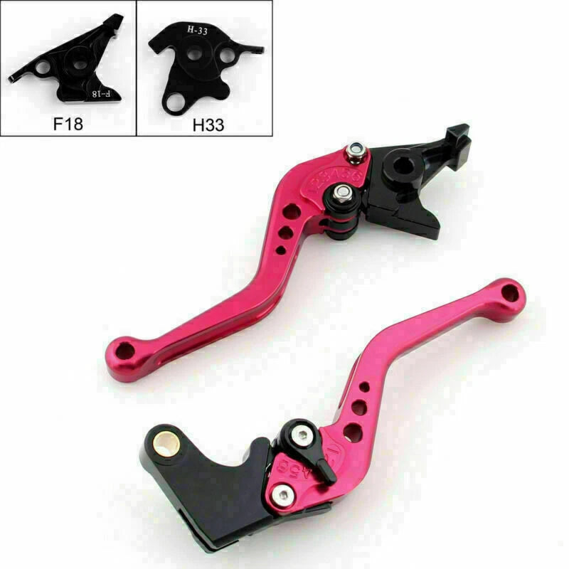 Short Brake Clutch Levers for Honda CBF1000 (2010–2013), VFR1200F (2016–2017) Red T9