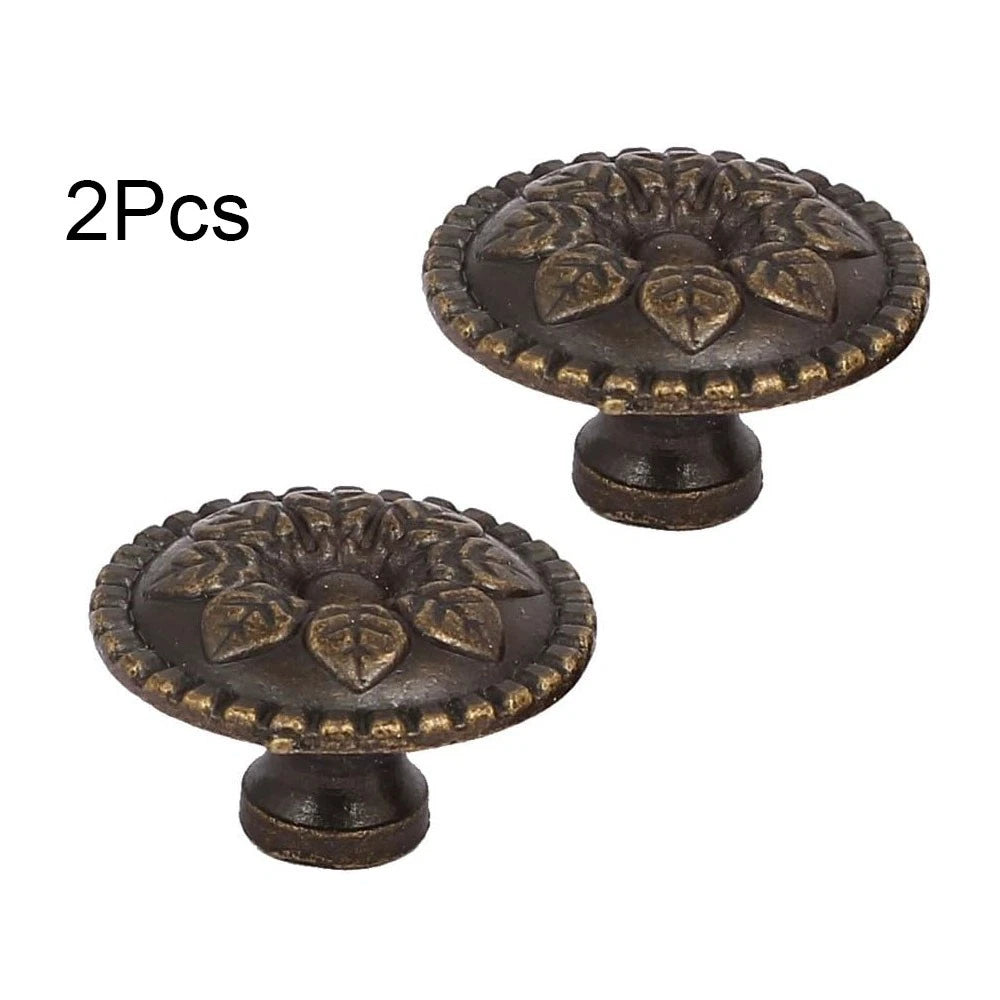 2X Vintage Drawer Cabinet Door Handle Pull Knob Hardware