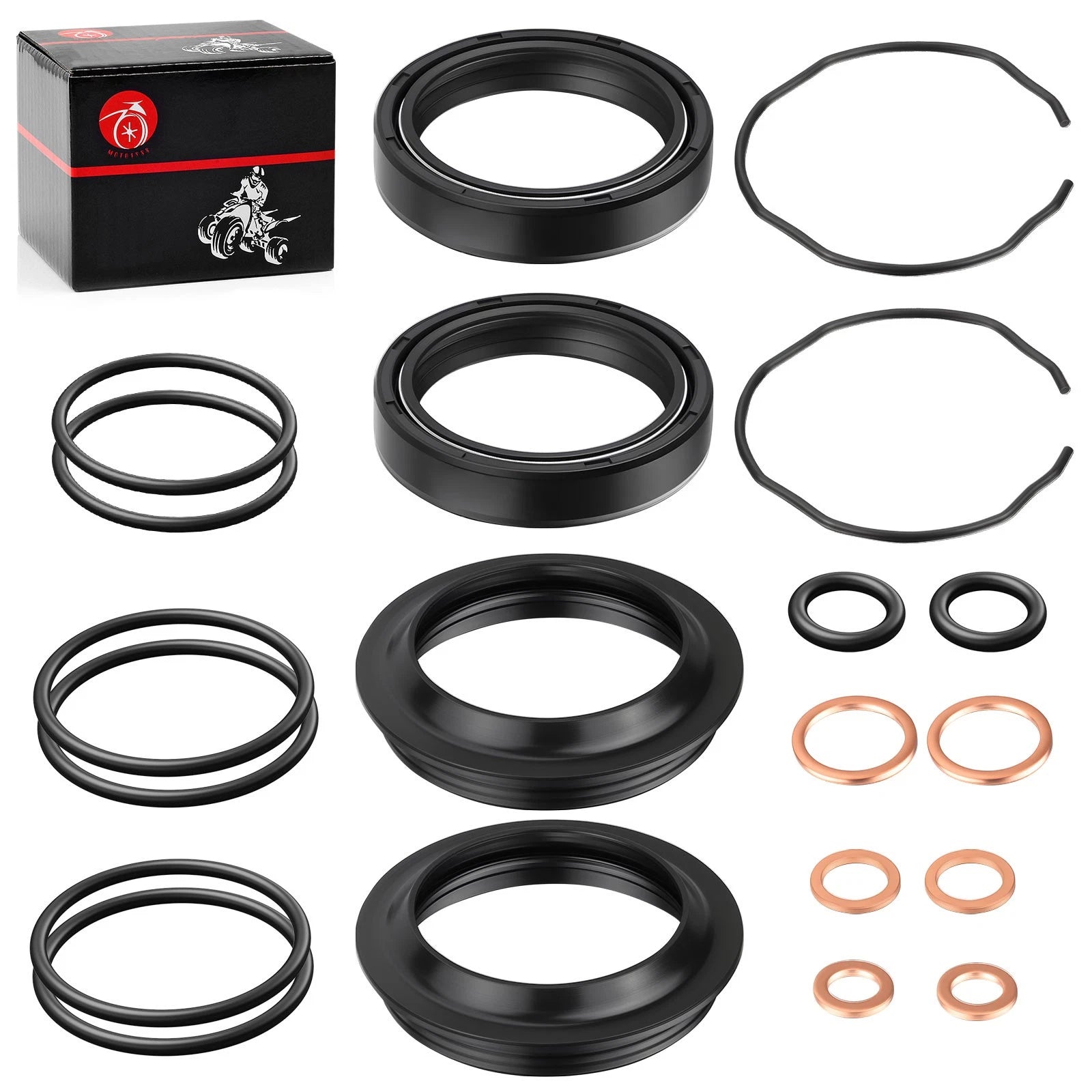 Front Fork Dust Oil Seals & O-Ring Kit for Suzuki GSXR600 GSXR750 (2004–2005)