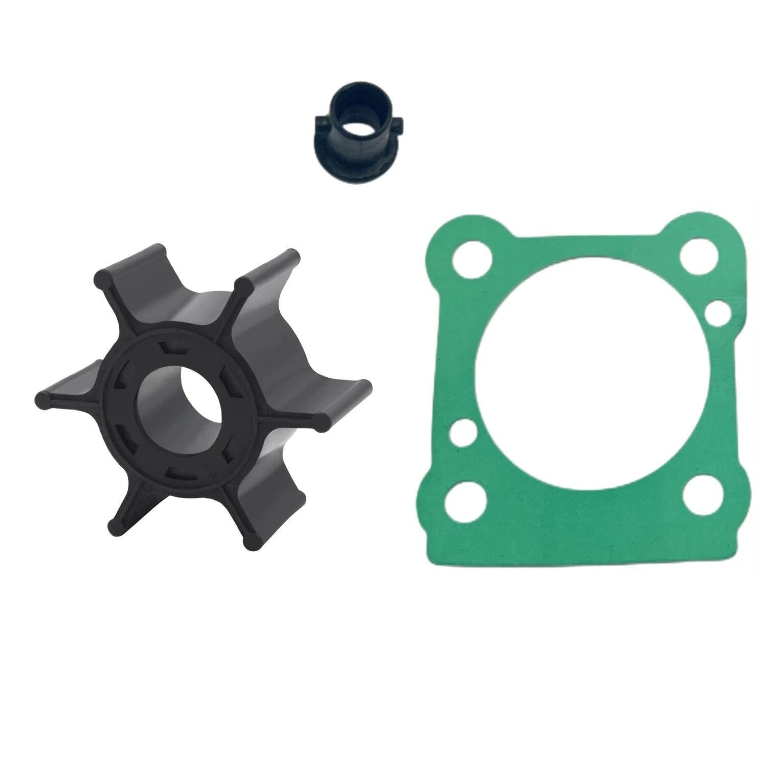 Water Pump Impeller with Gasket for Yamaha 6HP 8HP Outboard (2-Stroke) 6G1