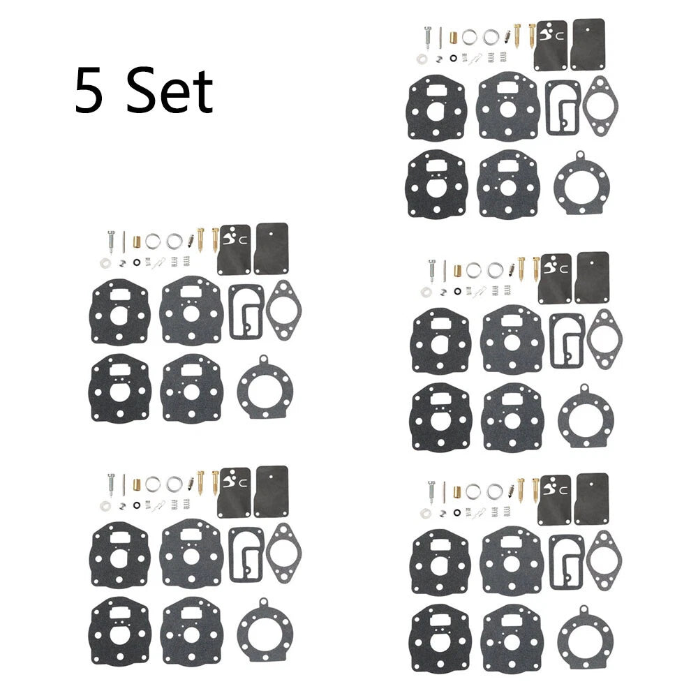 Set of 5 Carburetor Overhaul Kits for B&S 694056 491539 394502 402447 402451