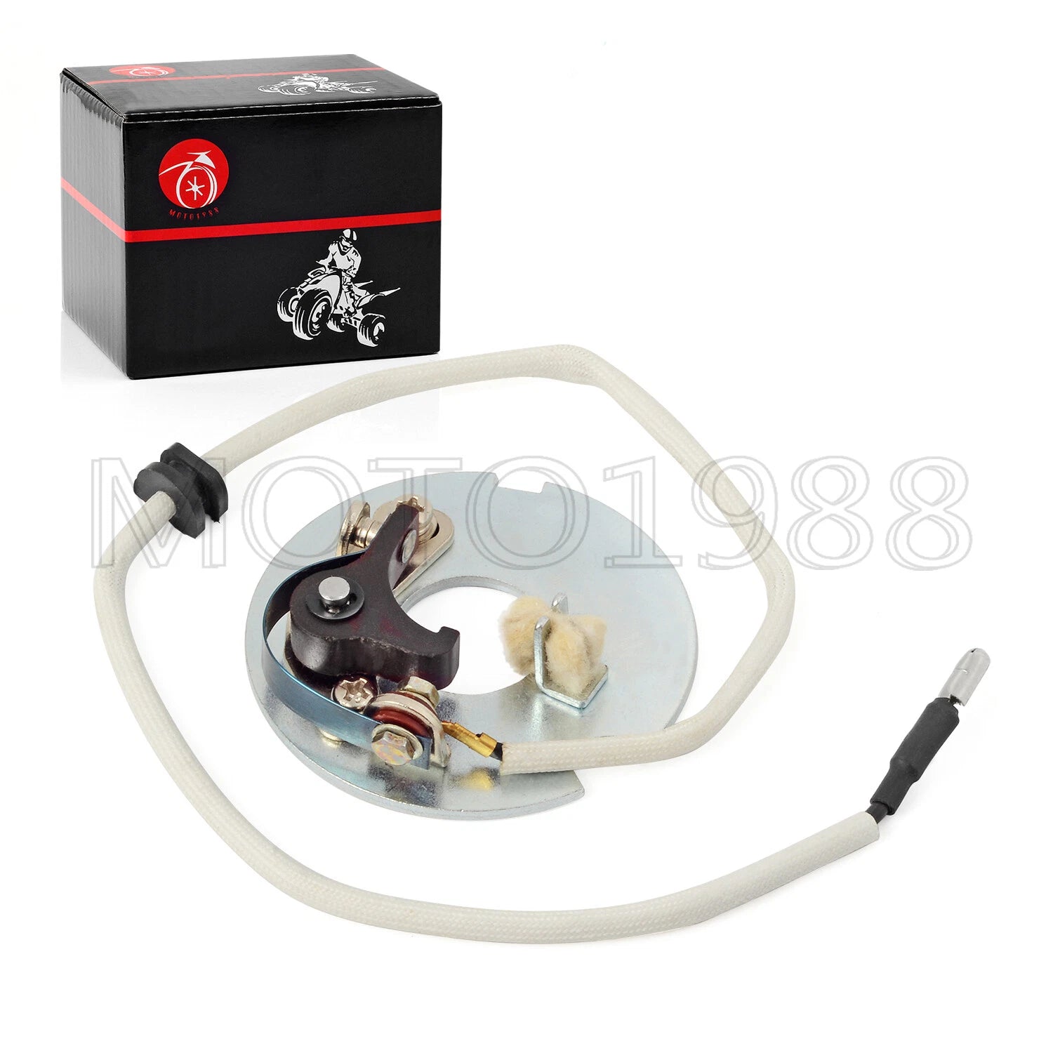 Contact Point Breaker Plate Assy for Honda ATC90 CT90 CB100 CB125 S90 CM91 (1966–1979)