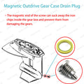 Lower Unit Gear Lube Drain Fill Hole Screw for Mercury Mariner
