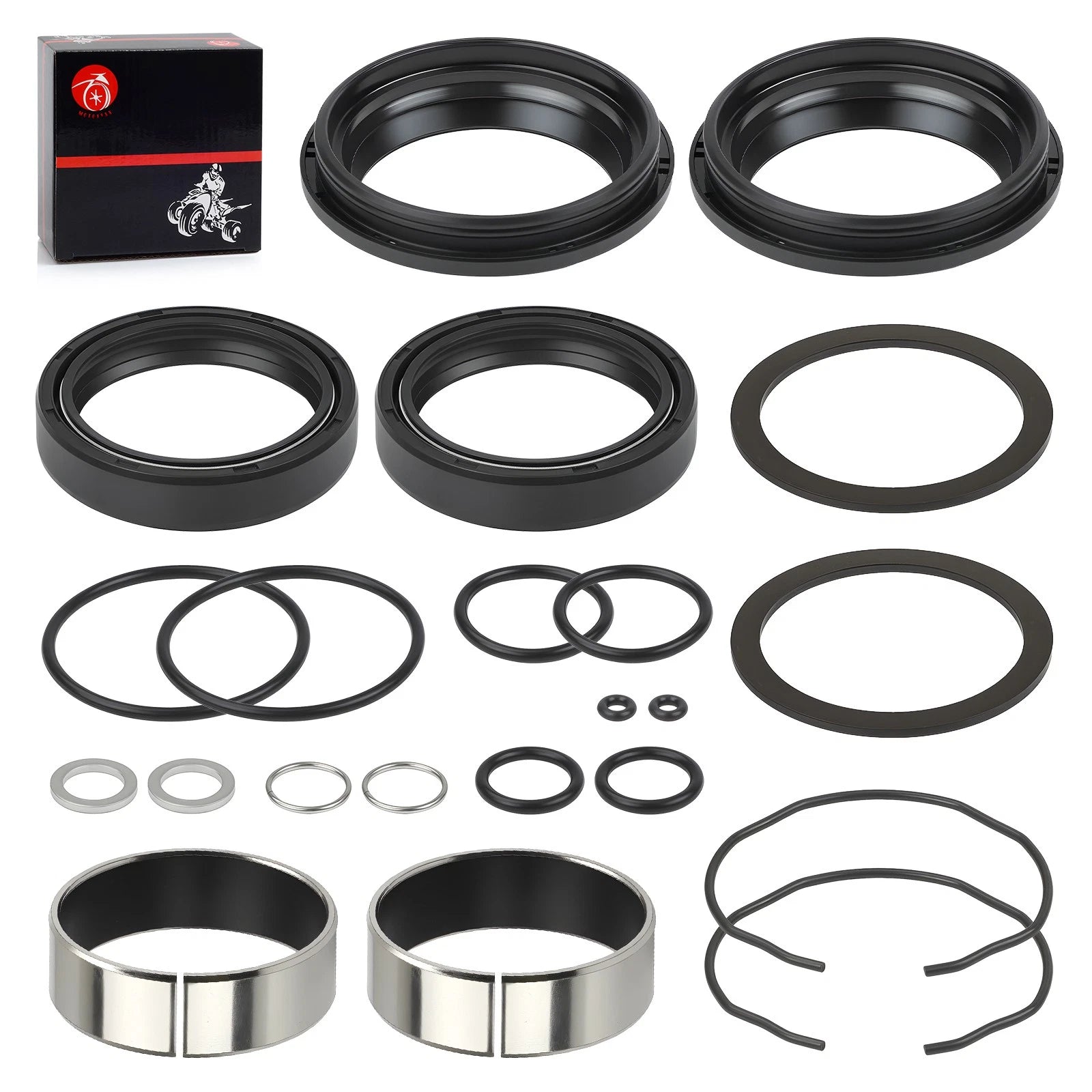Front Fork Damper Oil Bush w/Dust Seal Kit for Suzuki GSXR600 GSXR750 (2004–2005)