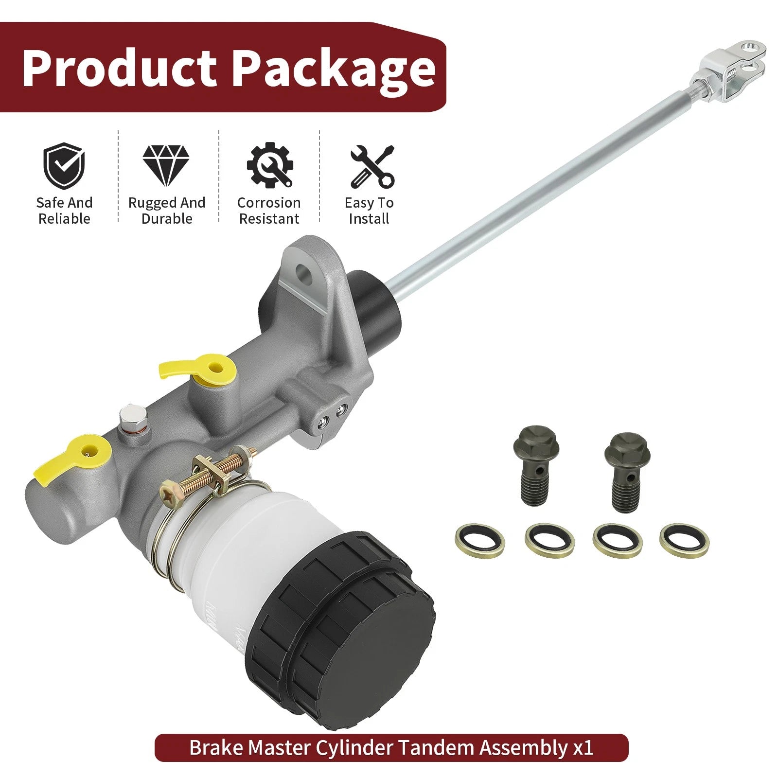 Brake Master Cylinder Tandem Assembly 1913718 for Polaris RZR 200 (2021–2025)