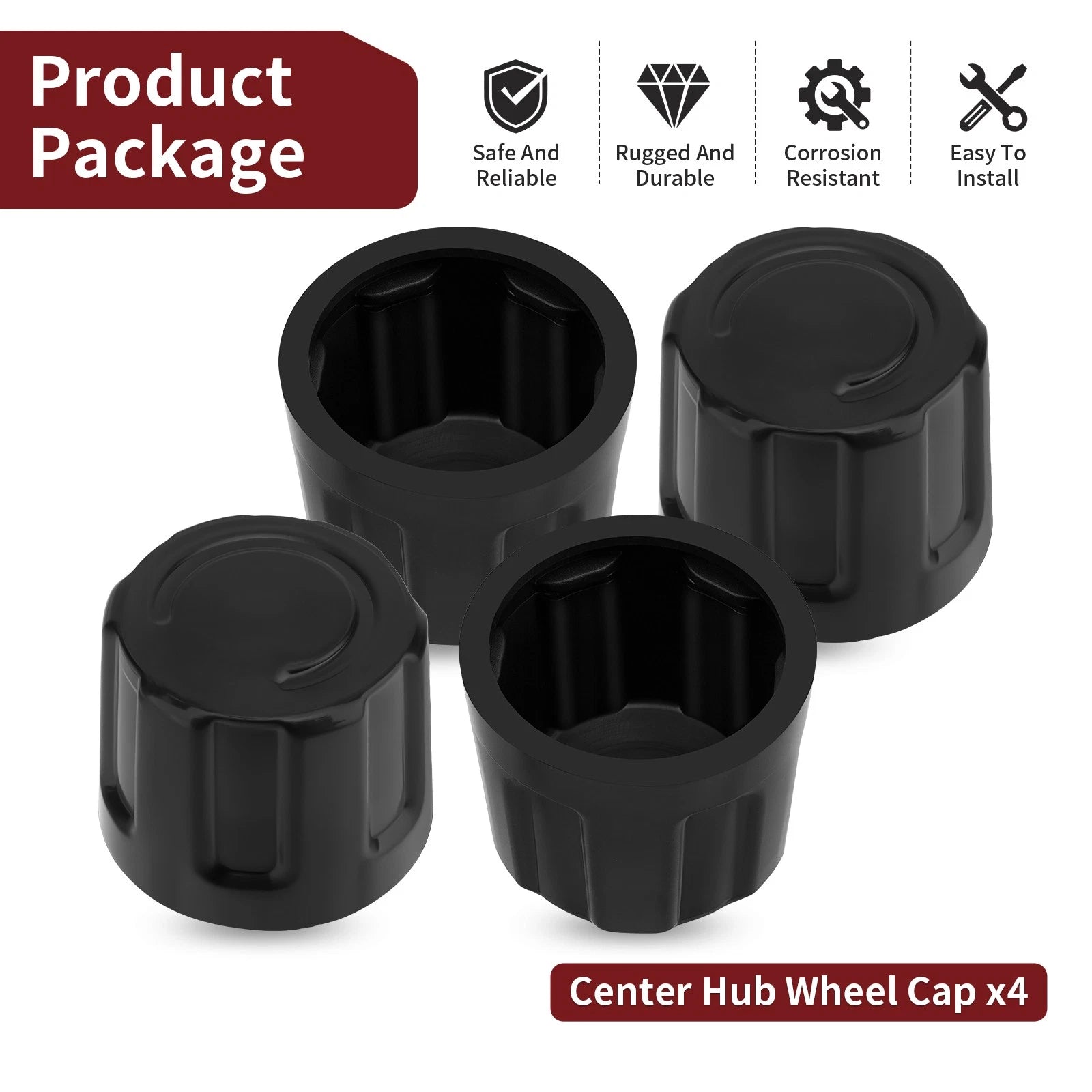 4X Center Hub Wheel Cap 54725-18A00 for Suzuki QuadMaster 50 (2002–2005)