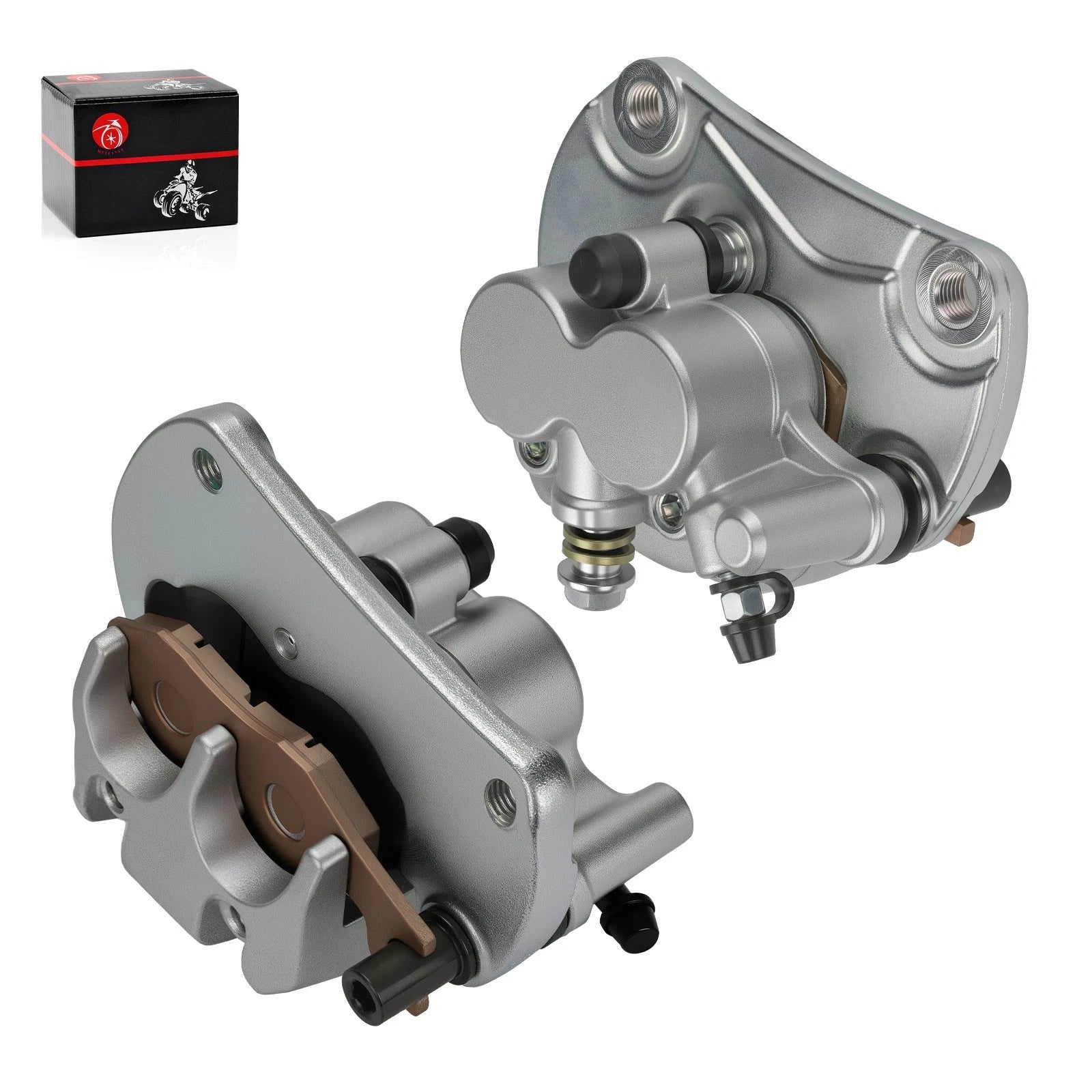 Front Brake Calipers with Pads for Can Am Maverick 1000/R (2013–2023) 705600679, 705600678