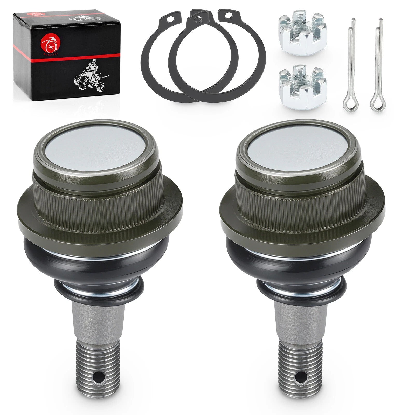 2Pcs Front Lower A Arm Ball Joint for Kawasaki Mule 600 610 (2010–2020)