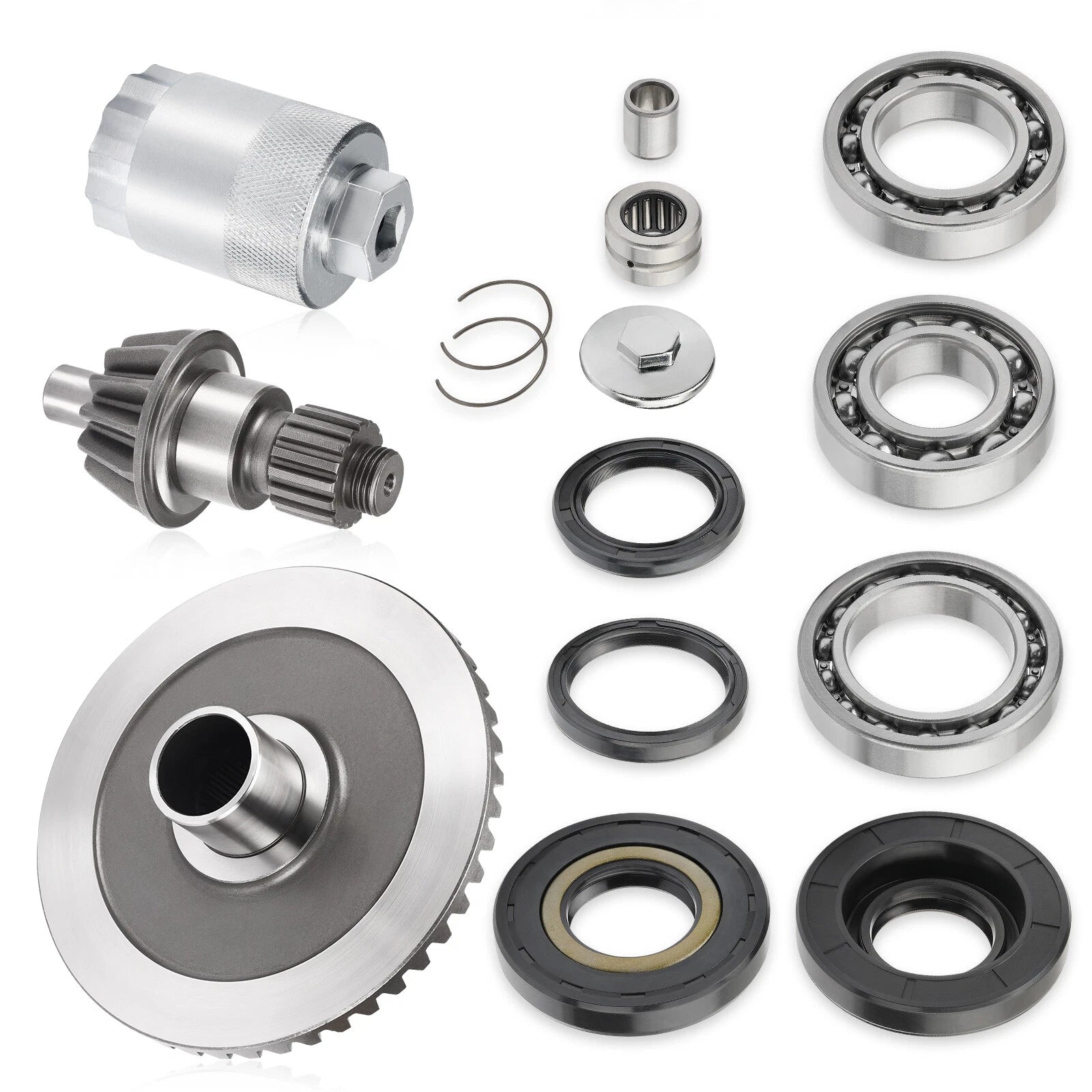 Rear Differential Gear Bearing Rebuild Kit for Honda Rancher 400 (2000–2006)