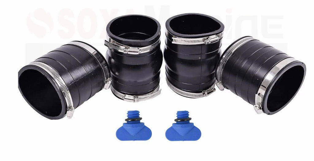 Exhaust Manifold Bellow Hose Kit for Volvo Penta 4.3 5.0 5.7 7.4 L