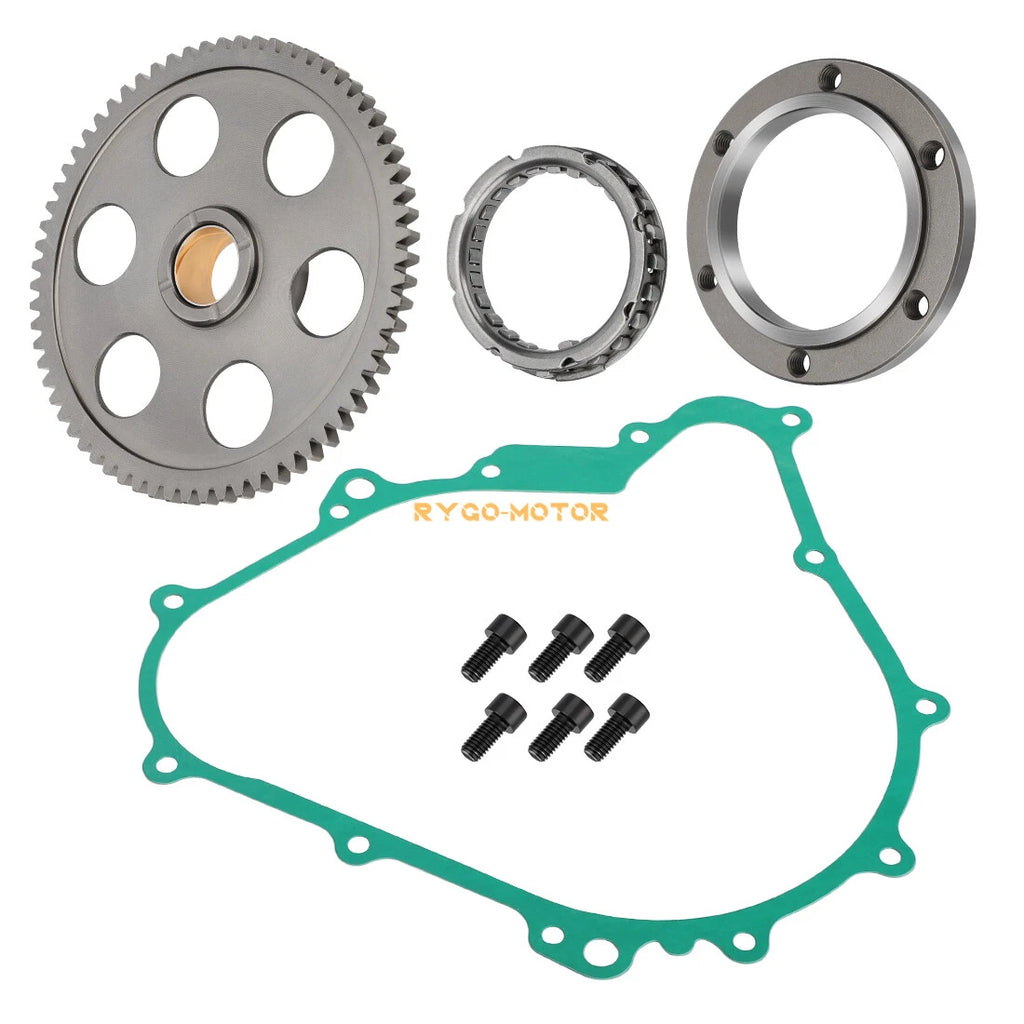 Starter Clutch One Way Gear Bearing Gasket for Yamaha YFM450 Wolverine (2006–2010)
