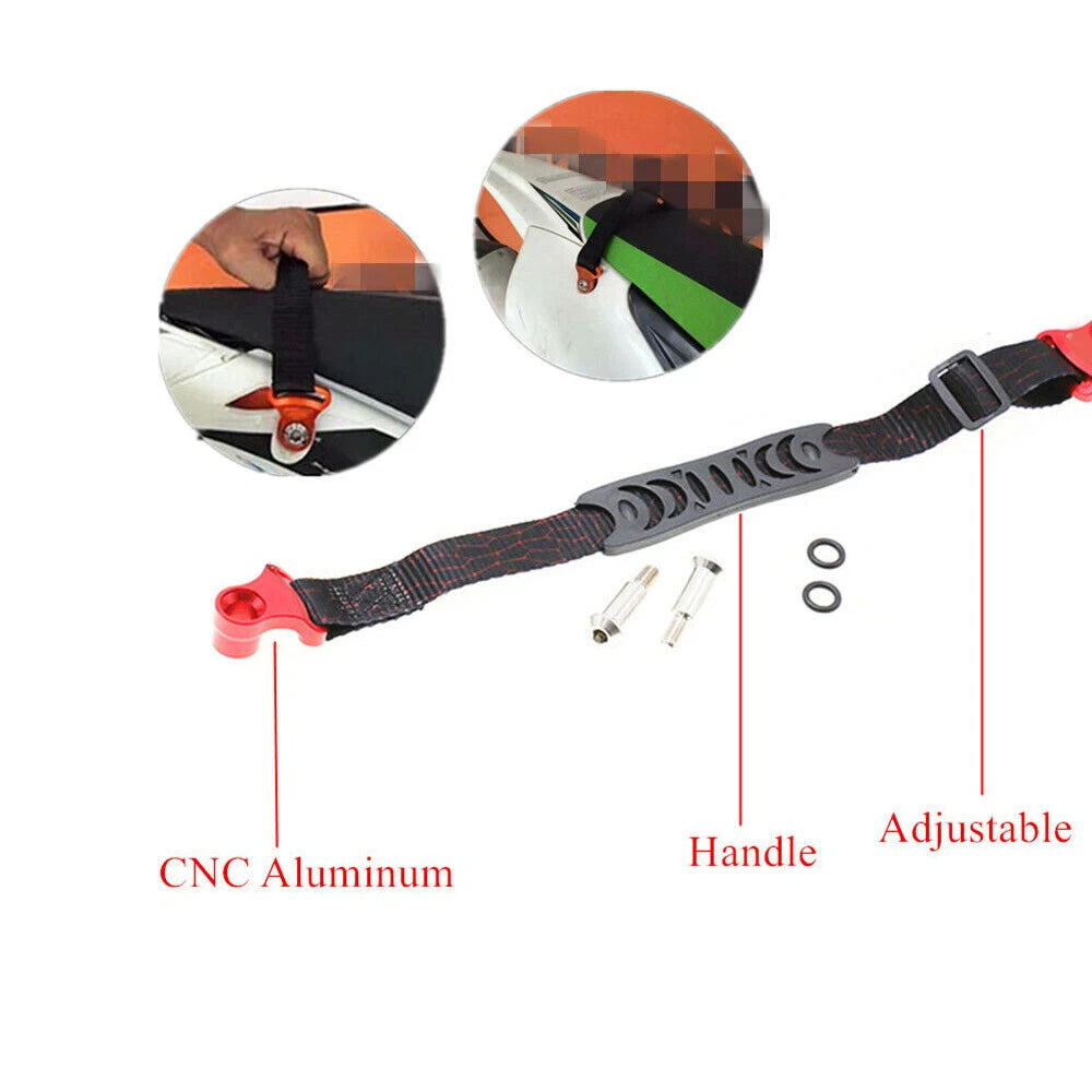Adjustable Rear Pull Strap Sling Belt for Motorcycle Dirt Bike (280-515mm)