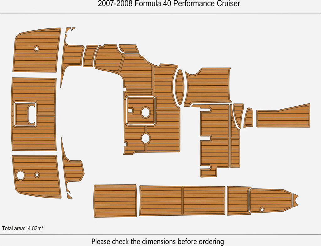 EVA Foam Flooring for Formula 40 Performance Cruiser (2008)