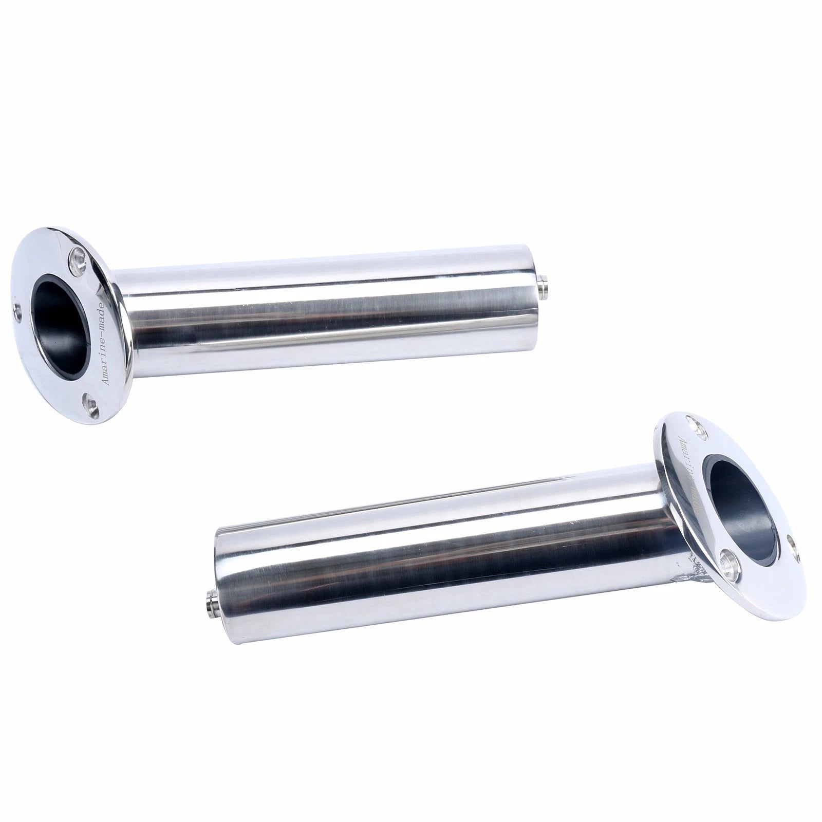 2X Flush Mount Fishing Rod Holder for Amarine Made (30 Degree, 316 Stainless Steel)