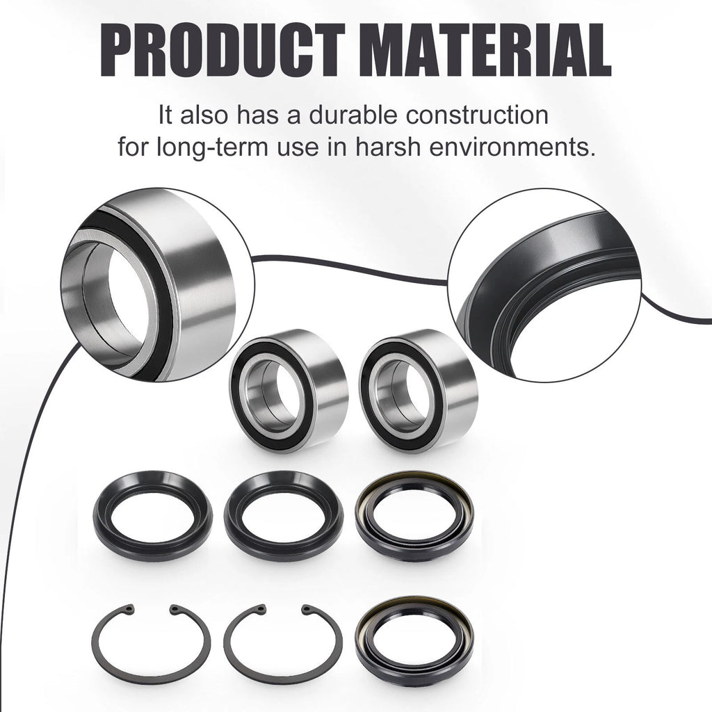 Rear Wheel Bearing & Seal Kit for Honda Rincon TRX650 TRX680 (2003–2023)