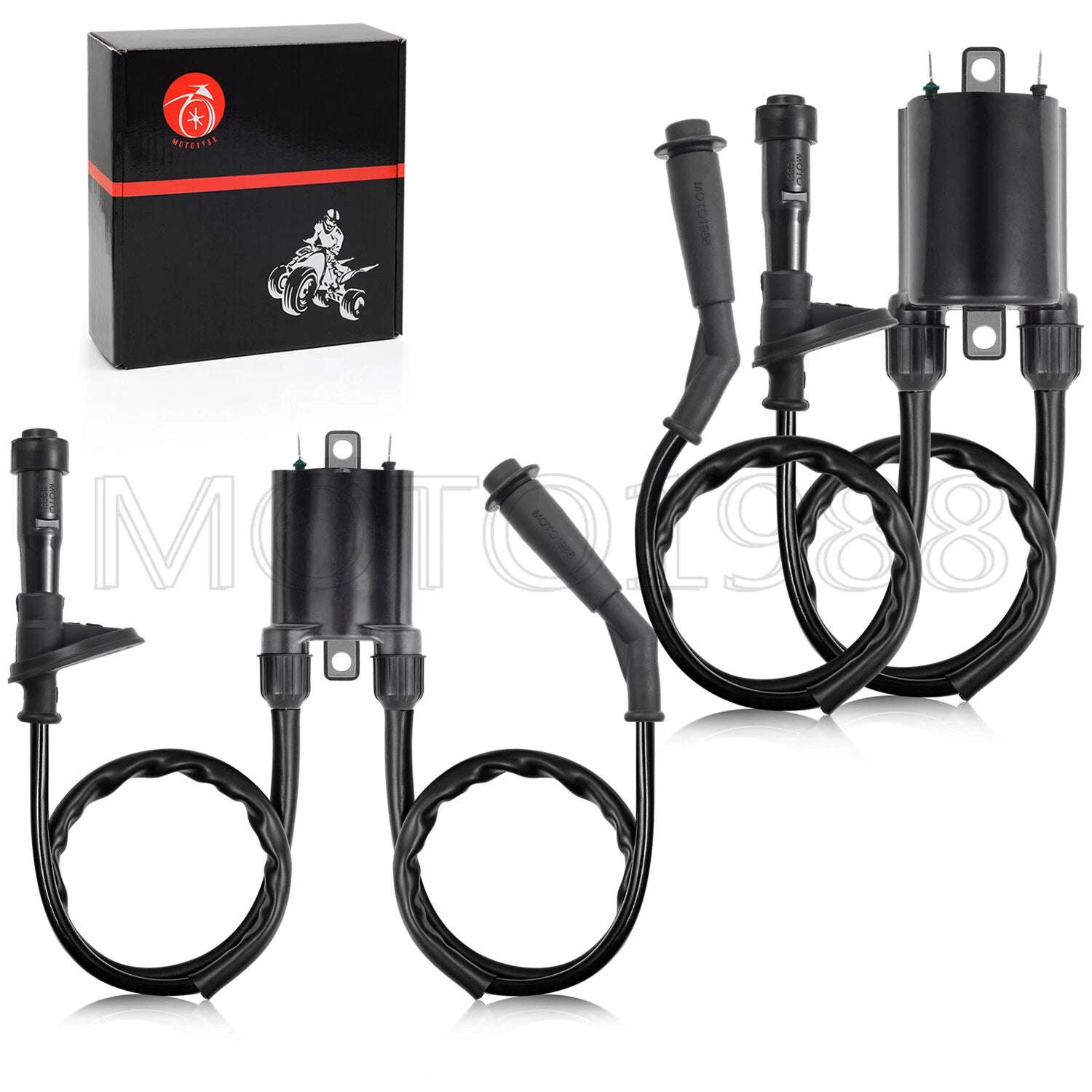2X Ignition Coil & Spark Plug Cap for Honda VT600C VT600CD Shadow VLX (1988–2007)