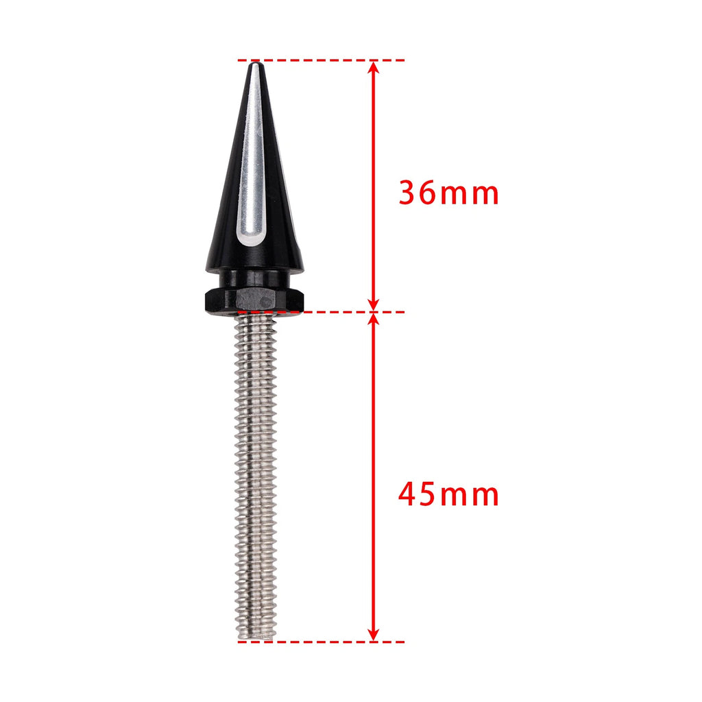 3X Black Spike Windshield Bolts for Street Glide Electra Glide Touring (2014–2024)
