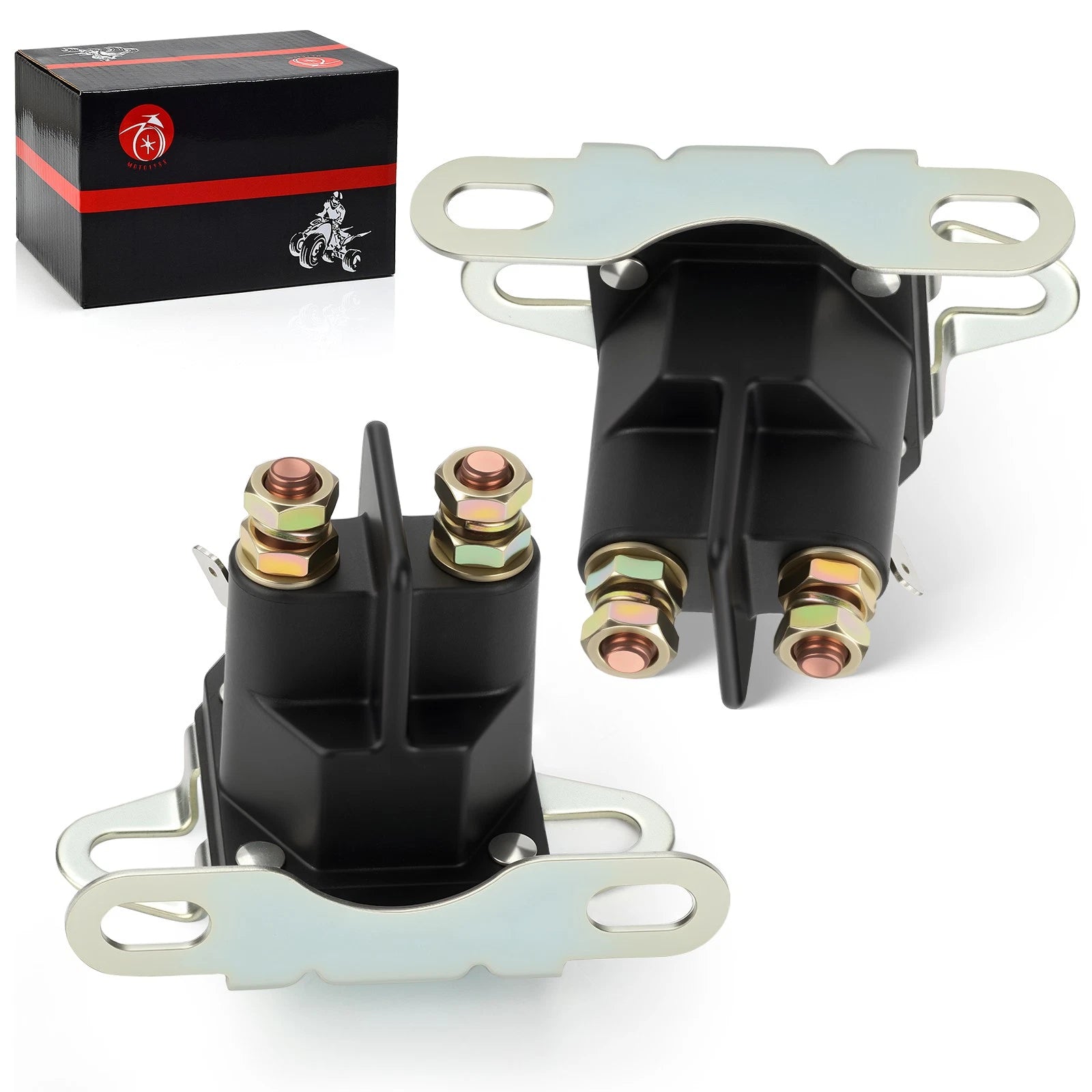 2 Starter Solenoid Relay 4012358 for Polaris Indy 550 600 700 800 (2007–2014)