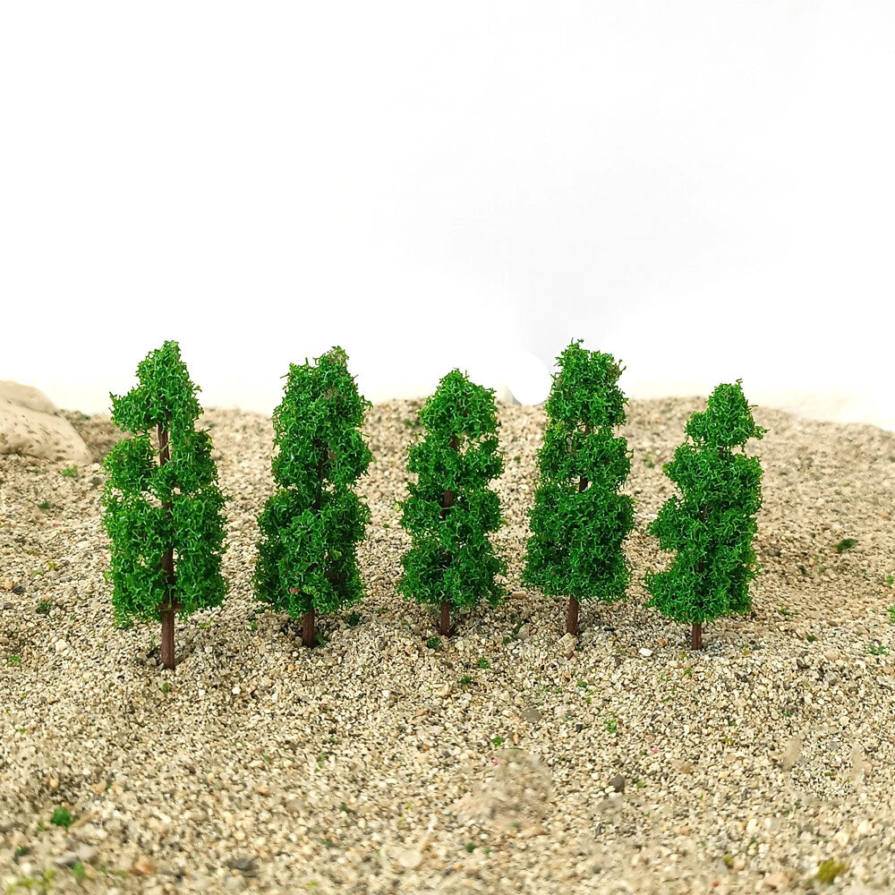 40Pcs 6cm Model Trees for HO OO Scale Train Railroad Layout