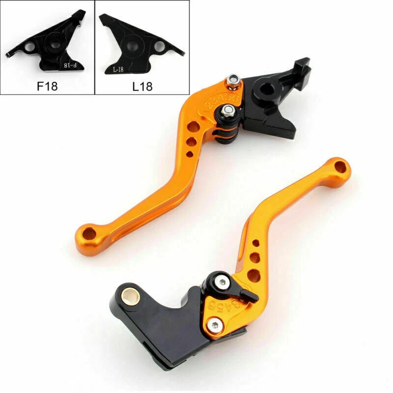 Short Brake Clutch Levers for BMW C650GT (2012–2015) F-18/L-18 Gold T9