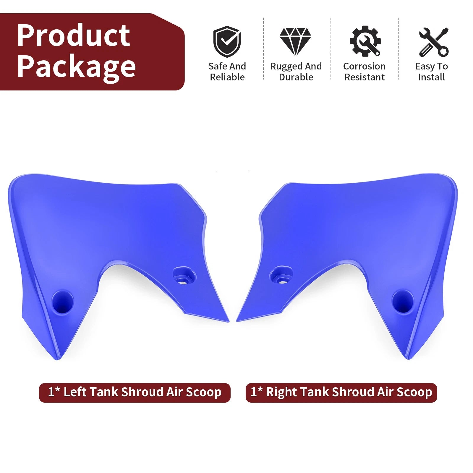 Tank Shroud Air Scoop Set for Yamaha TTR90 (2000–2007)