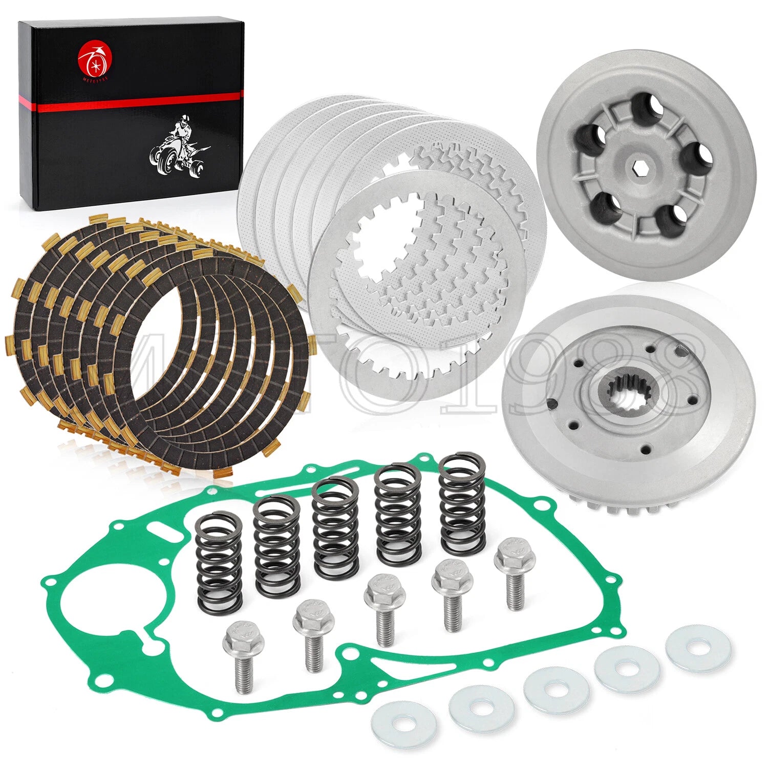 Clutch Plate Kit with Heavy Duty Springs & Gasket for Yamaha V Star 650 (1998–2011)