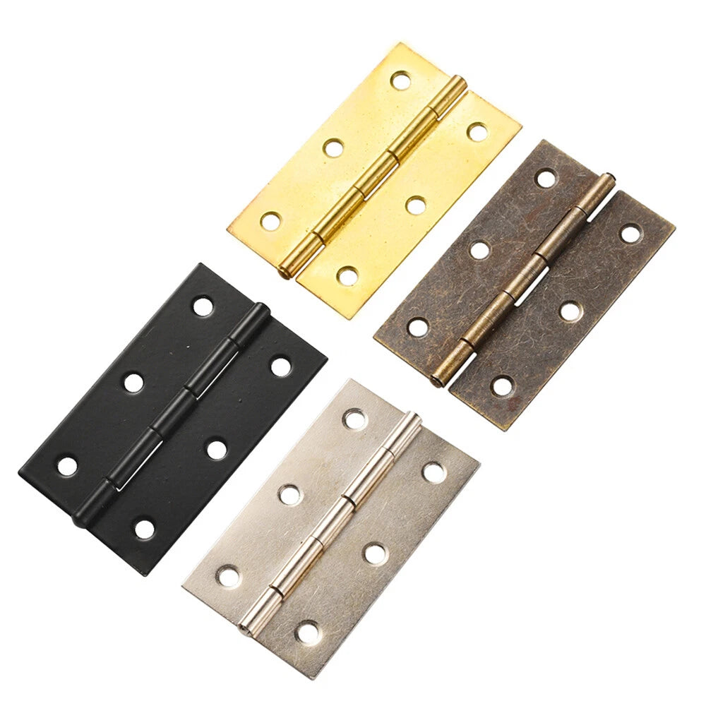 2Pcs Metal Hinge for Wooden Box Toolbox Cabinet (Fits )