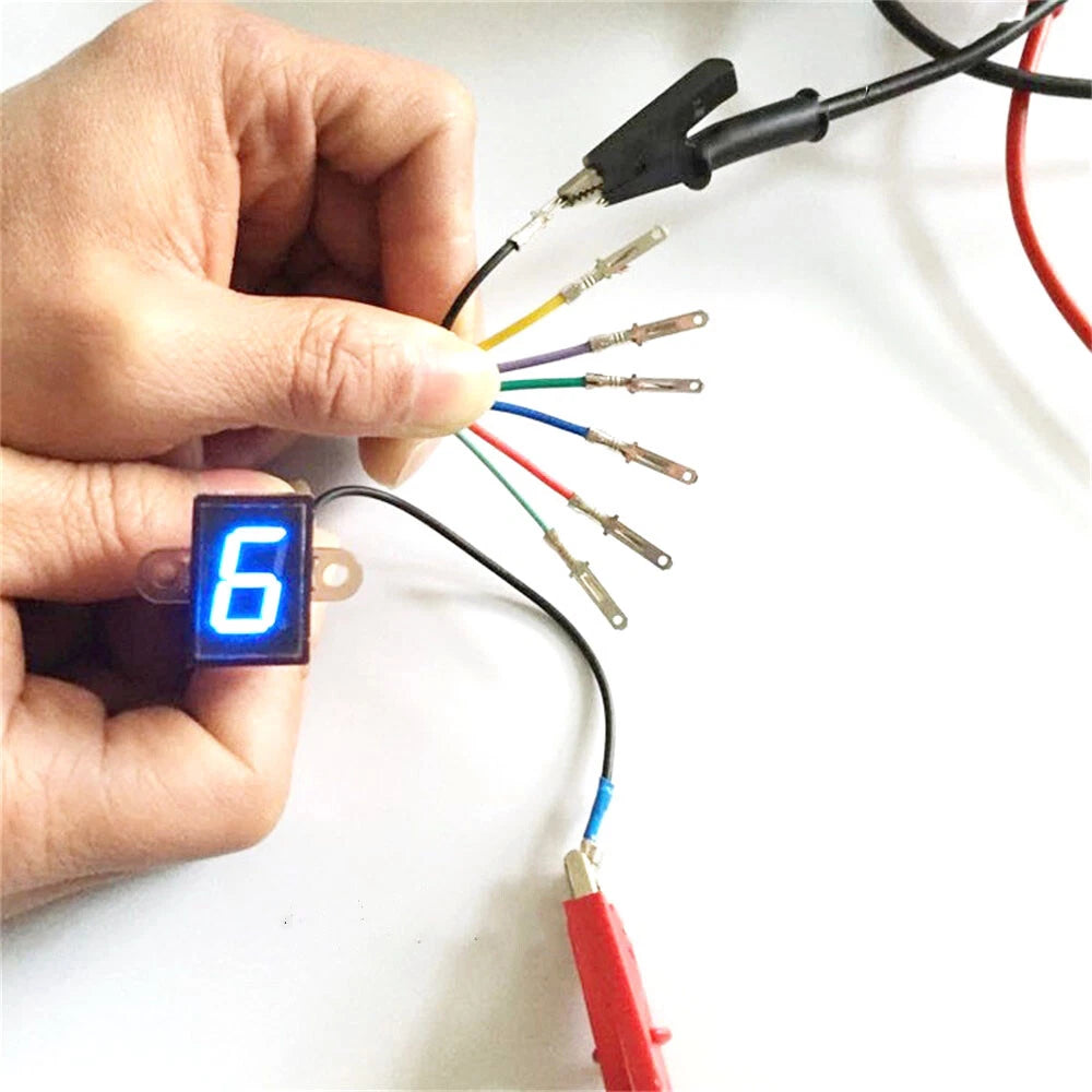 Red LED Digital Gear Indicator Light Display for Universal Vehicles (0-6)