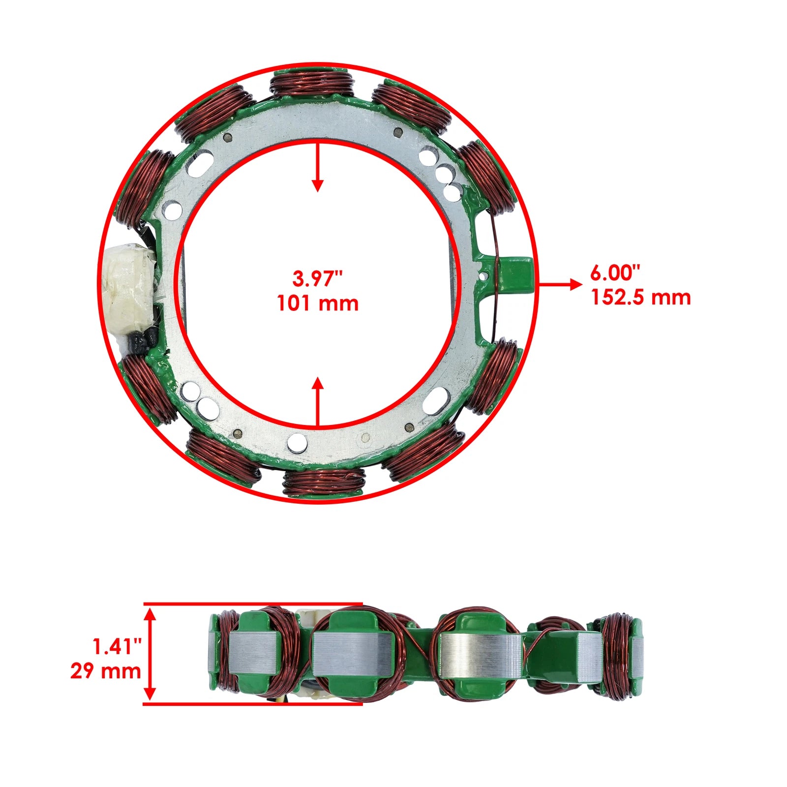 Stator for OMC Evinrude Outboard 88Hp 100Hp 110Hp (1988–1997)