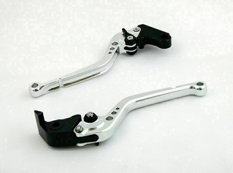 Long Brake Clutch Levers for Honda CBR929RR (2000–2001) Silver T9