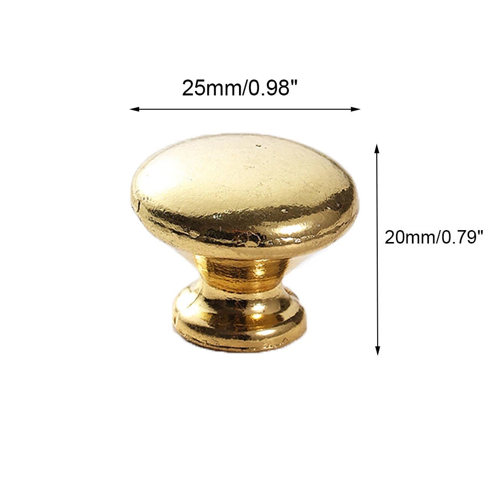 2Pcs Antique Mini Round Cabinet Drawer Pull Knob Handle for