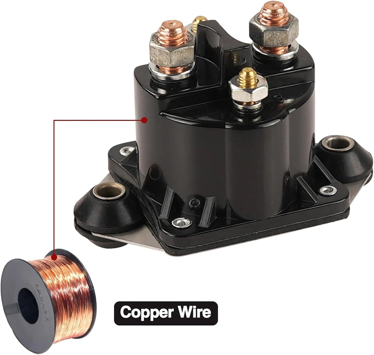 Solenoid Relay for Mercury Marine (89-817109A1, 89-817109A2, 89-817109A3)