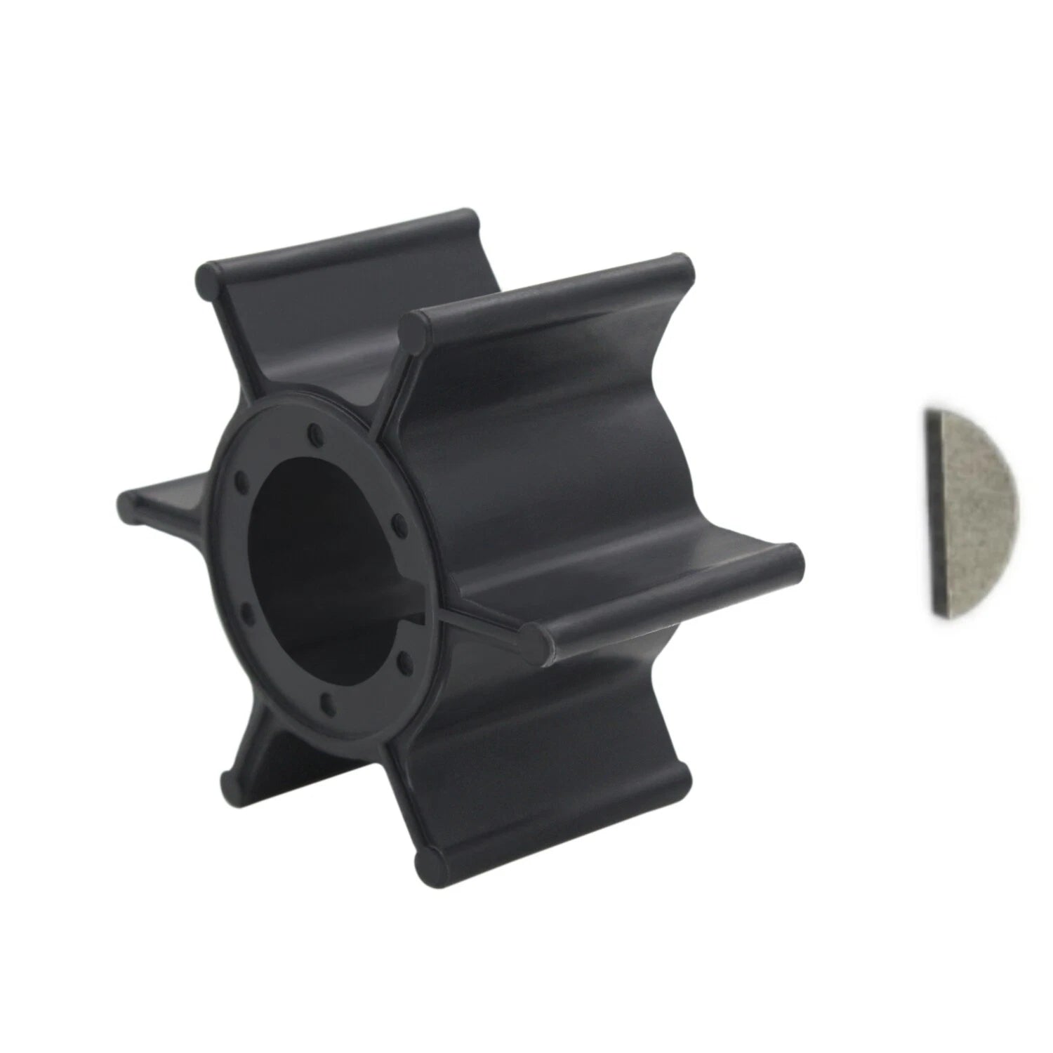 Water Pump Impeller & Key for Yamaha Mariner Outboard 8hp 15hp (1980–2023) 47-95611M 47-81242M