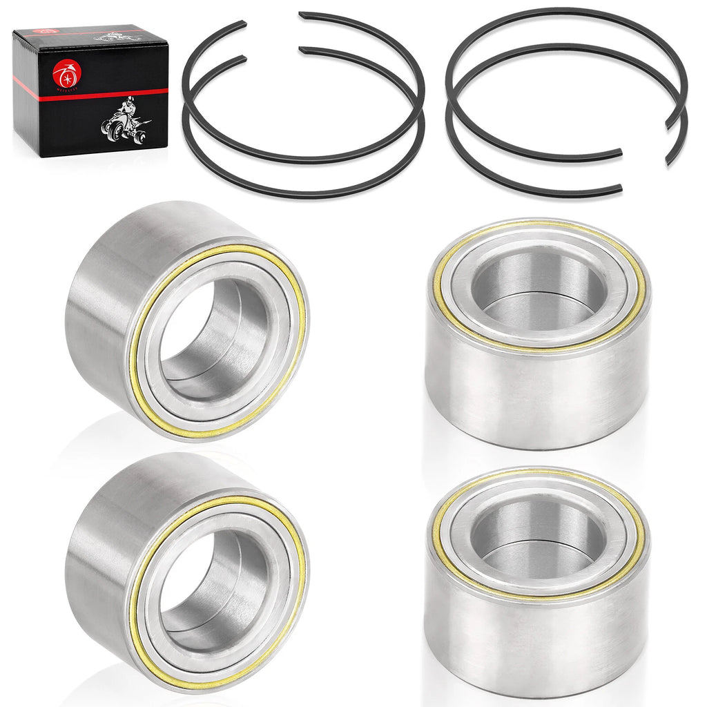 Set of 4 Wheel Bearings & Circlips for Can-Am Maverick X3 MAX Turbo RR