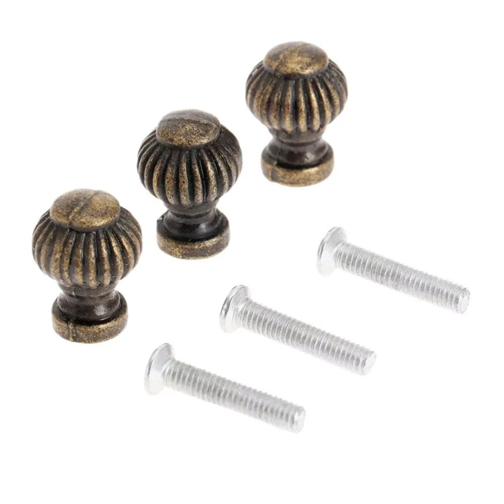 5Pc Antique Bronze Knob Pull Handle for Drawer Cabinet Cupboard (N/A)