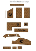 EVA Foam Teak Decking Flooring Mat for Chris Craft 302 Crowne (1991)