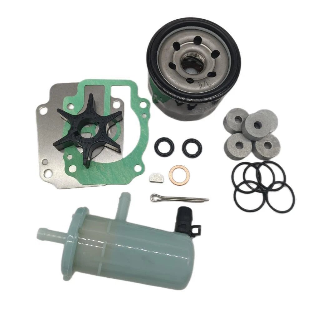 Maintenance Service Kit 2X for Suzuki 25HP 30HP Outboard (17400-94823, 15410-87L00)