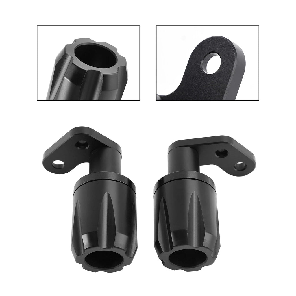 Crash Bobbin Protector Slider for Kawasaki ZX-6R (2024–2025) - Aluminum Black