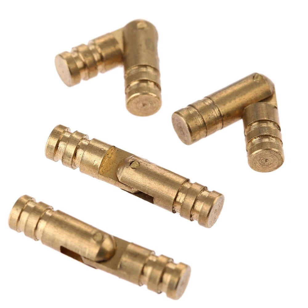 20Pcs Mini Brass Barrel Hinge for Cabinet (Concealed Invisible)
