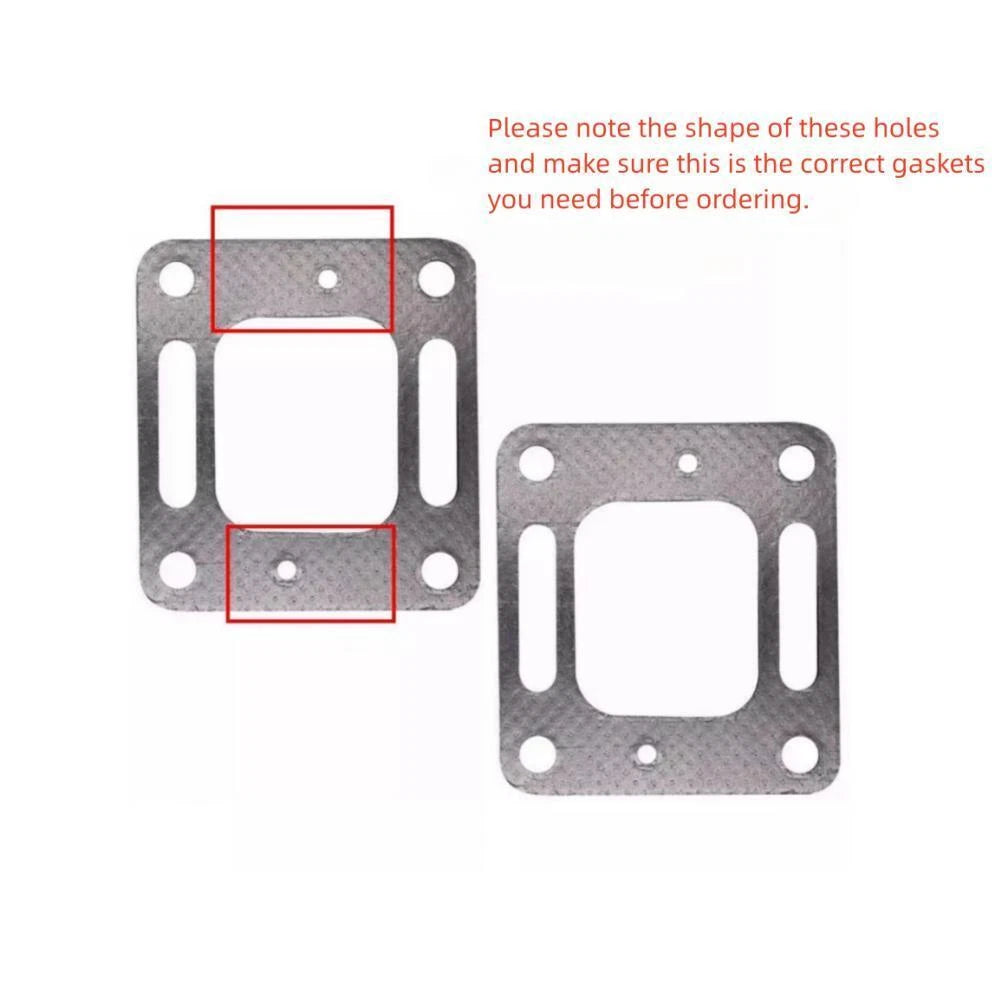 Set of 4 Exhaust Manifold Elbow Gaskets for Mercruiser (27-863724, 18-0897)